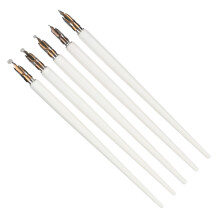 Set di penne a immersione in legno bianco 22x9.9x4.5 cm punte in omaggio