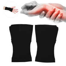 Manicotto di compressione sportiva per polso nero XXL carpale