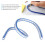 Righello curvo flessibile in plastica da 40 cm, un pezzo 12