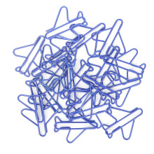 20 pièces de mini trombones en métal en forme d'avion - comme sur la photo