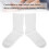 Chaussettes diabétiques en coton blanc taille unique 5
