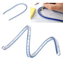 Règle flexible à courbe de 50 cm - outil en plastique à une pièce