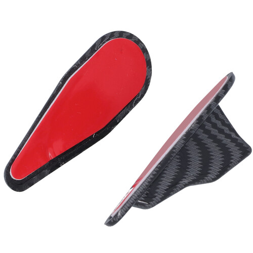 10 pezzi Shark Fin Kit Wing ABS 8x2.8cm fibra di carbonio 2