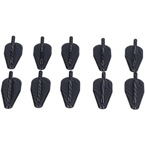 10 pezzi Shark Fin Kit Wing ABS 8x2.8cm fibra di carbonio 1