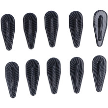 10 pezzi Shark Fin Kit Wing ABS 8x2.8cm fibra di carbonio