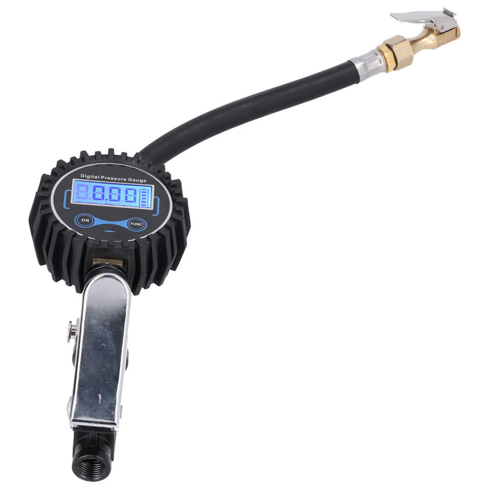 300Psi Tire Inflator Meter Lcd Digital Display Inflation Pressure Gauge 4 Units For Car Van Motorcycle Dirt Bike 8731322753740