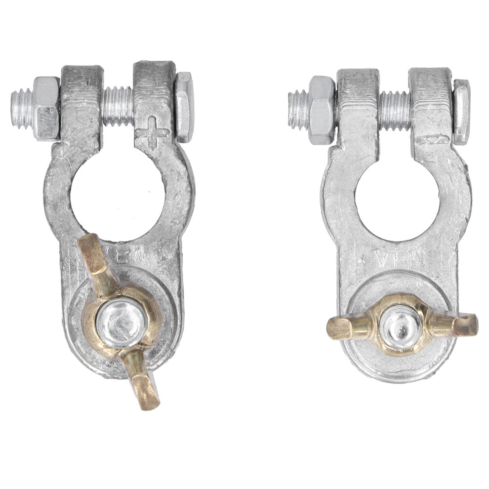 2Pcs Battery Terminal Clamps Quick Release Connectors Anti Corrosion Universal Accessory For Car 7691322754547
