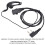 Walkie Talkie auricolare headset UV5R UV3R ABS 12