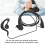 Walkie Talkie auricolare headset UV5R UV3R ABS 4