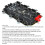 Controllore LED PCB Hub ARGB 6 porte 100x62x12mm 3A 12