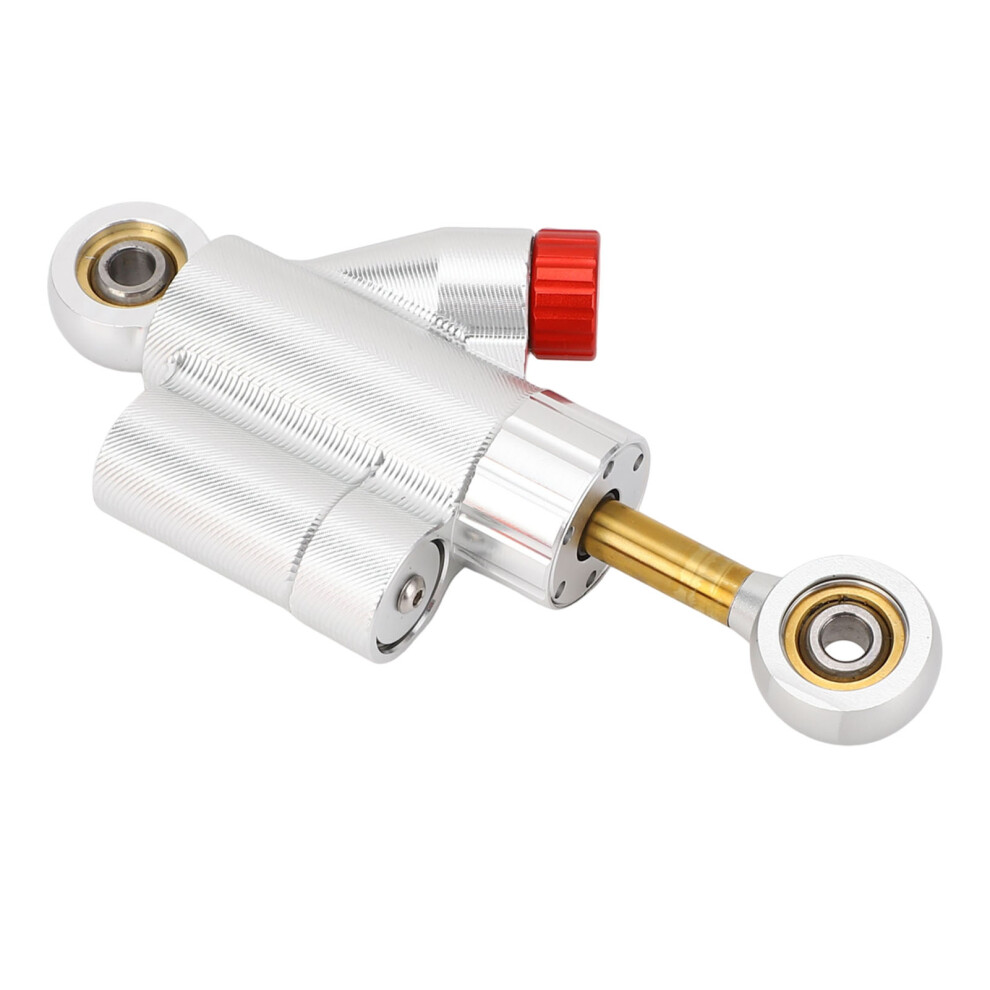 Motorcycle Cnc Adjustable Steering Damper Stabilizer Safety Control Aluminum Alloy Universal For Motorbike Silver 7651322756446