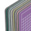 Ensemble de 7 plaques de coupe 6  6 cm / 2,4  2,4 po multicolores 8