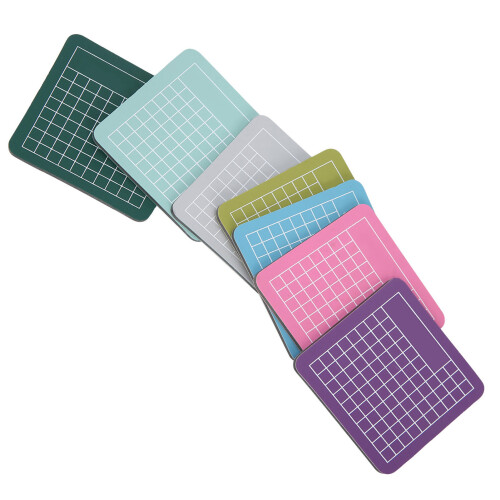 Ensemble de 7 plaques de coupe 6  6 cm / 2,4  2,4 po multicolores