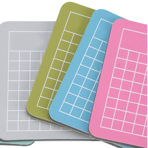 Ensemble de 7 plaques de coupe 6  6 cm / 2,4  2,4 po multicolores 2