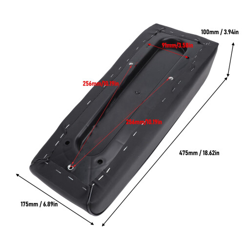 Siège mini de 19-pouces Ct200u Ct200 196-200 cm3 Noir 1