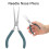 Pinze a becco lungo in acciaio ad alta durezza 143 mm 4