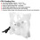RGB multicolore 45CFM 11,0/11,5 cm rond 12V ventilateur CPU 9