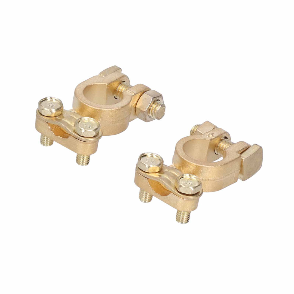 2Pcs 6V 12V Battery Terminal Clamps Positive Negative Connectors For Car Van Caravan Truck 3081322761029