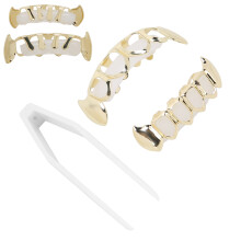 Hohle Messingzahn-Beschlag-Schmuck für Partys – Modell YHYT1046