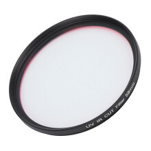 Filtre coupe UV/IR 58 mm pour reflex numérique - aluminium noir