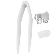 Dente in ottone cavo di tendenza Hip Hop XHYT1053 Argento