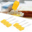 Set di 6 pennelli in silicone per olio - 17 cm, Giallo 1