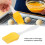 Set di 6 pennelli in silicone per olio - 17 cm, Giallo 8