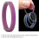 SidePushing 20mm alliage de titane porte-clés violet 4