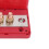 Bloc de distribution d'alimentation rouge à 5 voies DC48V 300A M8x5 12