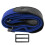 Ceinture élastique de taille 70-102 cm/200 cm 52 g Boucle bleue 2