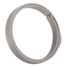 Anneau porte-clés en titane de 20 mm, gris, à poussée latérale, 0,8 po, 2 g