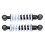 2 amortisseurs de moto de 190 mm, charge de 200 lb 15