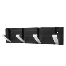 Gancio nascosto per cappelli RV pieghevole in lega di alluminio nero