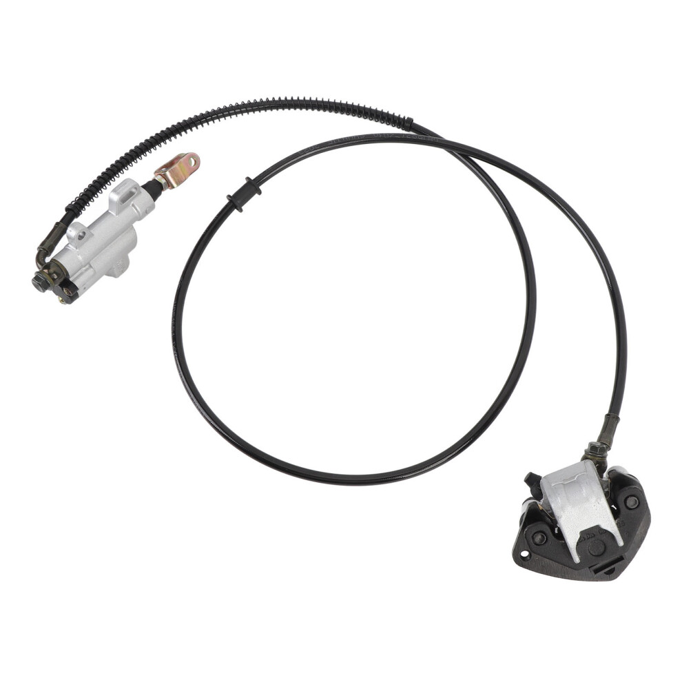 Rear Brake Assembly Master Hydraulic Cylinder Caliper With Brake Pad And 1.55M Hose For Atv Quad Go Cart Kart Mini Bike 4991322764250