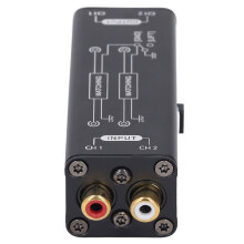 2 Channel Ground Loop Noise Isolator Sound Signal Filter Hum Eliminator 2CH for Conference Microphone Mixer Player