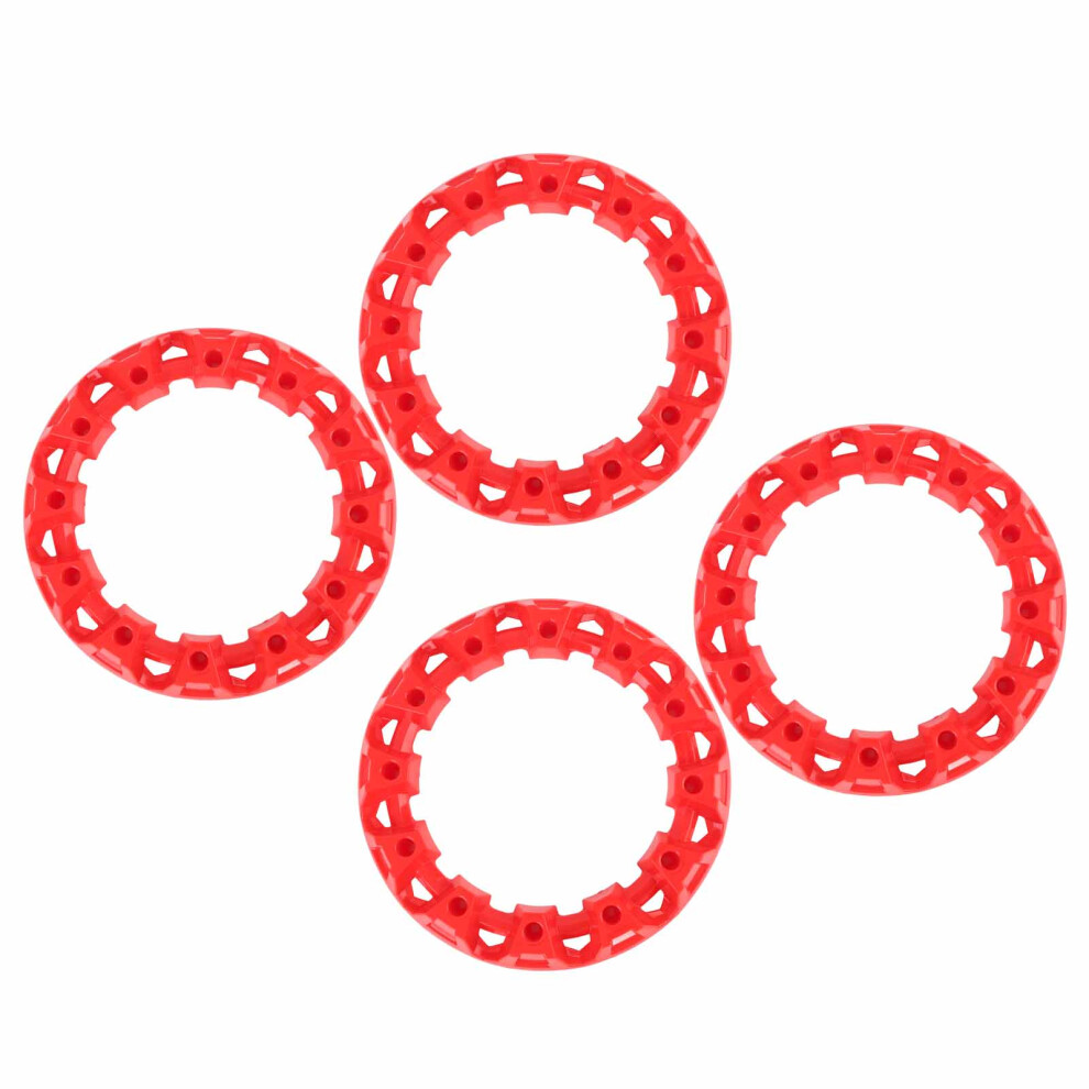 4Pcs 10 Inch Atv Wheel Trim Hub Protection Decor Rim Cap Plastic Scratch Proof Sporty Look For Go Kart Red 4961322765779