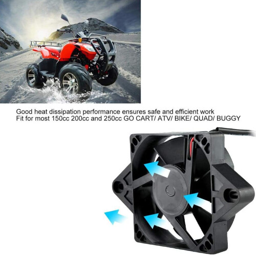 Ventola di raffreddamento 12V 15W per moto da 150/200/250cc 2