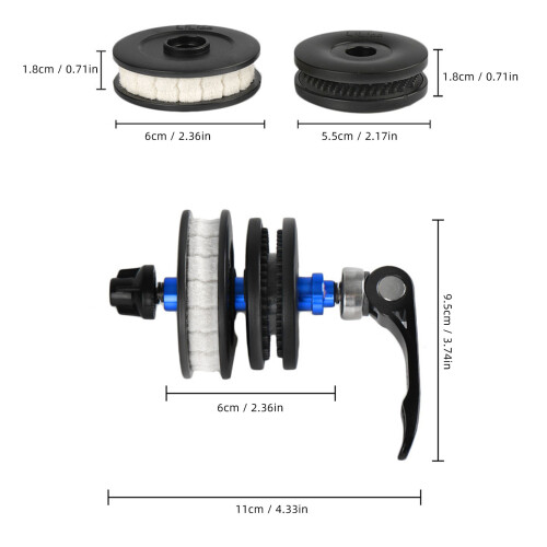 Support de chaîne de vélo antidérapant kit de lubrification en aluminium 1