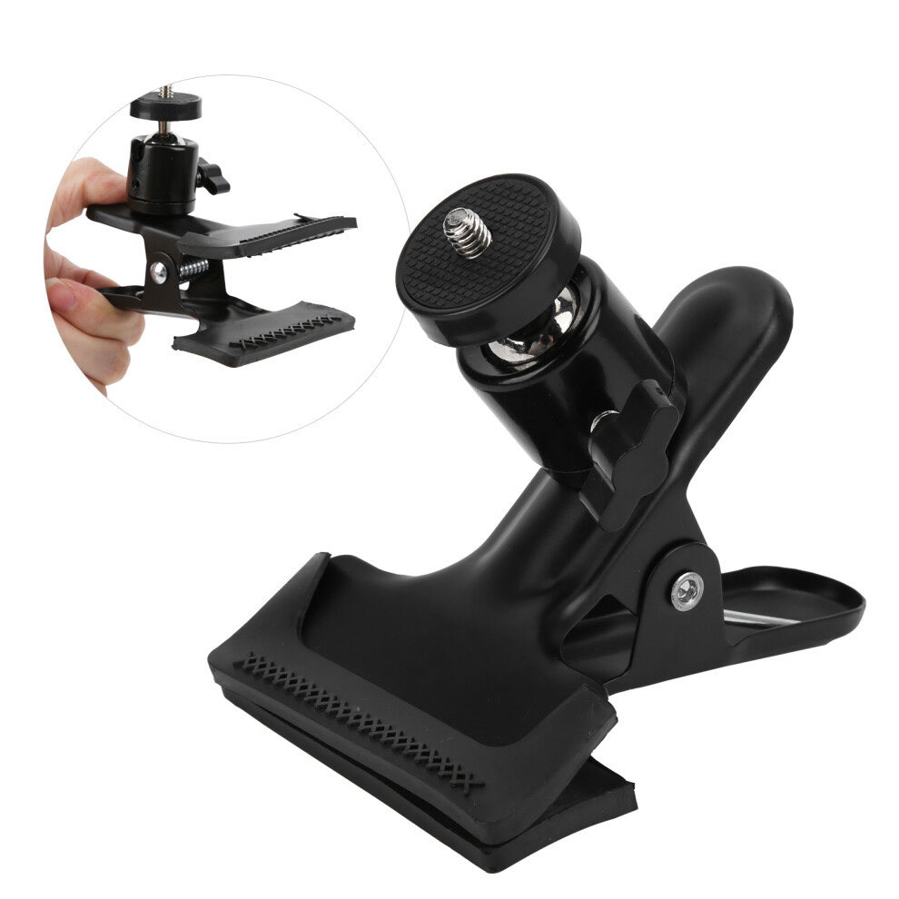 Tripod Camera Clip Holder Mount With 360 Degree Rotate Ball Head 1/4In Screw For Laptop 9471322767161