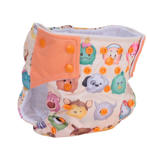 Couche lavable pour bébé taille unique réglable 6-36 mois imprimée 1