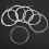 Set di 6 corde per oud 1G-6F,0.022-0.041in,Argento Bianco 5