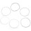 Set di 6 corde per oud 1G-6F,0.022-0.041in,Argento Bianco 15