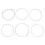 Set di 6 corde per oud 1G-6F,0.022-0.041in,Argento Bianco 2
