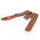 Sangle de guitare couleur café coton métal celluloïde 9