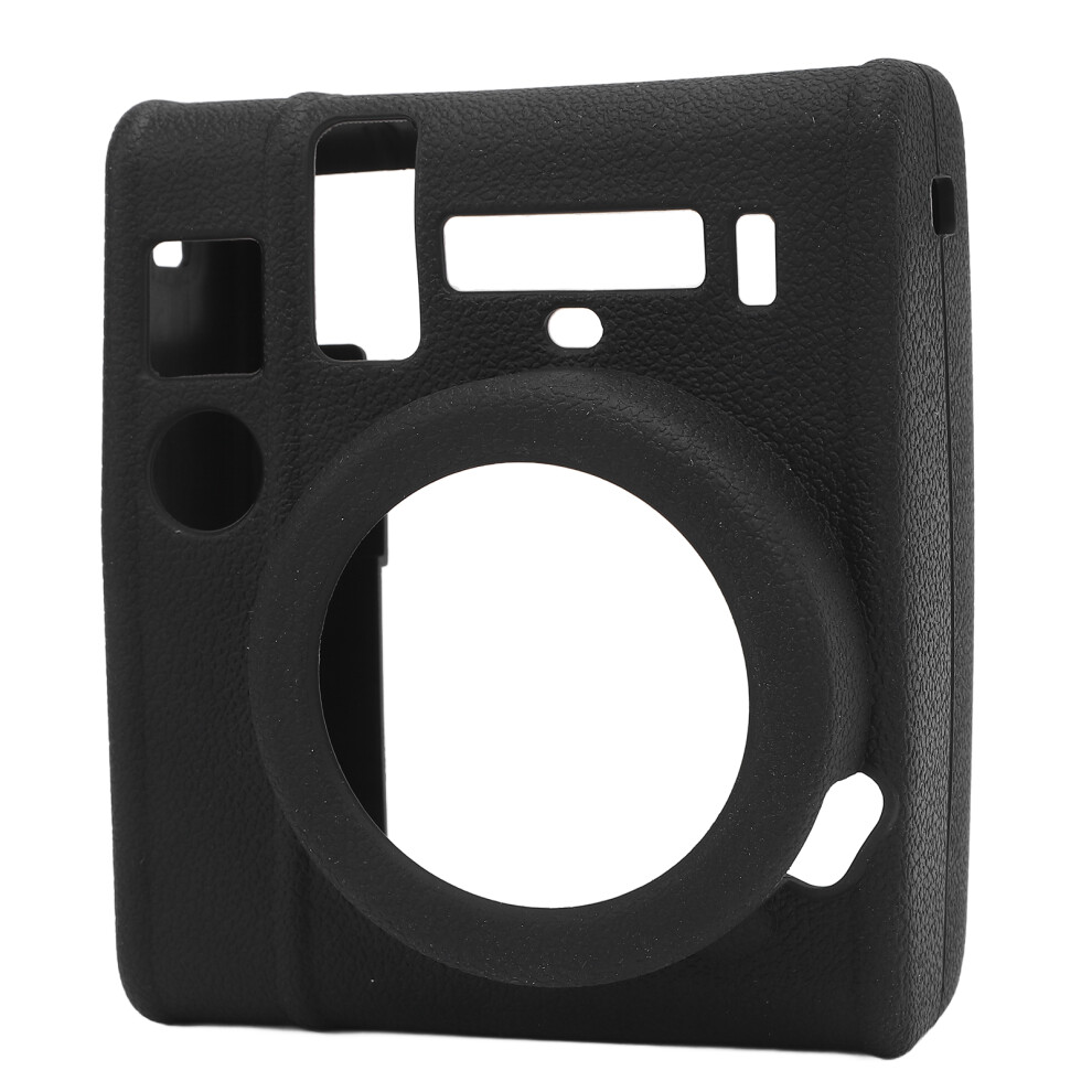 Instant Camera Silicone Case Scratch Resistant Shockproof Instant Camera Protective Cover Soft Housing Body Skin For Outdoor Black 7901322768025