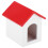 1:12 Chenil - Toit rouge, murs blancs, 6,2  5,5  5,4 cm 14