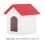 1:12 Chenil - Toit rouge, murs blancs, 6,2  5,5  5,4 cm 4