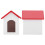 1:12 Chenil - Toit rouge, murs blancs, 6,2  5,5  5,4 cm 16