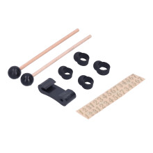 Kit de baguettes éthéré à tête ronde en plastique silicone