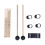Kit di bacchette da batteria etereo con testa rotonda - plastica/silicone 13